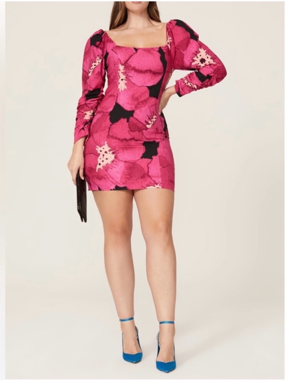 Hutch Fuchsia and Black Dress